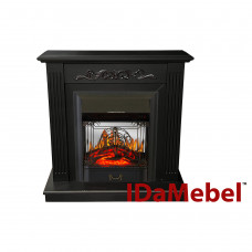 Камінокомплект IDaMebel Elaine темний шоколад Majestic Black