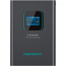 Акумуляторна батарея Marsriva LiFePO4 battery 25.6V/102Ah, 2.61KWH (MR-LFP24-100-WMD) Акумуляторна батарея Marsriva LiFePO4 battery 25.6V/102Ah, 2.61KWH (MR-LFP24-100-WMD)