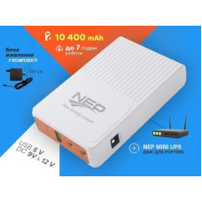 Ибп для роутера NEP mini UPS (10400mAh, 5V, 9V, 12V)