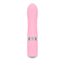 Розкішний вібратор PILLOW TALK - Flirty Pink з кристалом Сваровські, гнучка голівка Розкішний вібратор PILLOW TALK - Flirty Pink з кристалом Сваровські, гнучка голівка