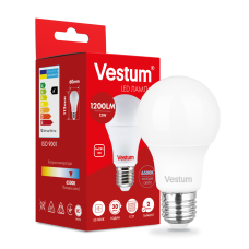 Світлодіодна лампа Vestum A60 12W 6500K 220V E27 1-VS-1115 Світлодіодна лампа Vestum A60 12W 6500K 220V E27 1-VS-1115