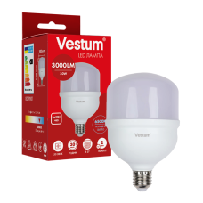 Світлодіодна високопотужна лампа Vestum T100 30W 6500K 220V E27 1-VS-1608 Світлодіодна високопотужна лампа Vestum T100 30W 6500K 220V E27 1-VS-1608