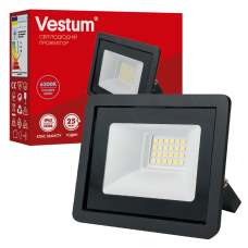 Світлодіодний прожектор Vestum 20W 6500K 180-260V IP65 1-VS-3014 Світлодіодний прожектор Vestum 20W 6500K 180-260V IP65 1-VS-3014