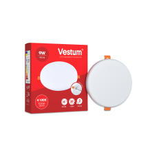 Круглий світлодіодний врізний світильник "без рамки" Vestum 9W 4100K 1-VS-5504