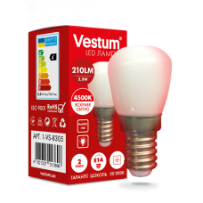 Світлодіодна лампа Vestum SMD Е14 2,5W 4500K 220V для холодильника Світлодіодна лампа Vestum SMD Е14 2,5W 4500K 220V для холодильника
