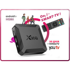 Smart TV приставка X96Q + Android TV прошивка + 30 дней YOUTV Smart TV приставка X96Q + Android TV прошивка + 30 дней YOUTV