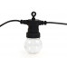 Гирлянда 10 водонепроницаемых прозрачных акриловых шариков 5м WATERPROOF-BALL-10WW-4 (теплый белый) 20шт 8935