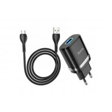 Зарядное устройство 220В USBx1 с кабелем USB - micro USB Hoco N1 Ardent 120шт 9938 Зарядное устройство 220В USBx1 с кабелем USB - micro USB Hoco N1 Ardent 120шт 9938