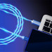Кабель USB - Lightning светящийся 250шт 8602