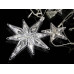 Гирлянда 12 снежинок поларис прозрачный провод 3м 126LED (теплый белый) LED-PARTS-WW-3 24шт 8920