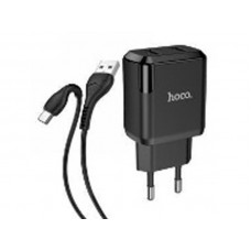 Зарядное устройство 220В USBx2 с кабелем USB - Type-C Hoco N7 Speedy 120шт 8141 Зарядное устройство 220В USBx2 с кабелем USB - Type-C Hoco N7 Speedy 120шт 8141