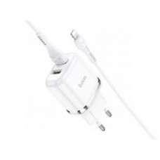 Зарядное устройство 220В USBx2 с кабелем USB - Lightning Hoco N4 Aspiring 120шт 8139 Зарядное устройство 220В USBx2 с кабелем USB - Lightning Hoco N4 Aspiring 120шт 8139