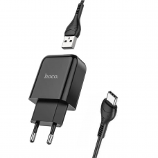 Зарядное устройство 220В USBx1 с кабелем USB - Type-C Hoco N2 Vigour 130шт 8137 Зарядное устройство 220В USBx1 с кабелем USB - Type-C Hoco N2 Vigour 130шт 8137