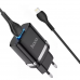 Зарядное устройство 220В USBx1 с кабелем USB - Lightning Hoco N1 Ardent 120шт 8135