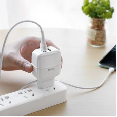 Зарядное устройство 220В USBx2 с кабелем USB - micro USB Hoco C77A Highway 120шт 8124 Зарядное устройство 220В USBx2 с кабелем USB - micro USB Hoco C77A Highway 120шт 8124
