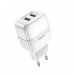 Зарядное устройство 220В USBx2 с кабелем USB - micro USB Hoco C77A Highway 120шт 8124