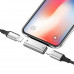 Переходник конвертер аудио 2 в 1 Lightning - Lightning Hoco LS24 310шт 7939