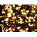 Гирлянда черный провод лампа рубинка большая 200LED (теплый белый) LED200WW-8 50шт 8639
