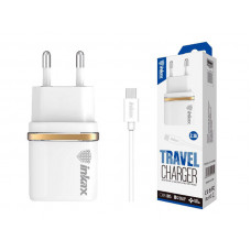 Зарядное устройство 220В 2,4А USBx2 с кабелем USB - micro USB Inkax CD-11-M 200шт 8039 Зарядное устройство 220В 2,4А USBx2 с кабелем USB - micro USB Inkax CD-11-M 200шт 8039