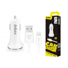 Зарядное устройство 12В с кабелем USB - Lightning Inkax CD-13 200шт 8031 Зарядное устройство 12В с кабелем USB - Lightning Inkax CD-13 200шт 8031