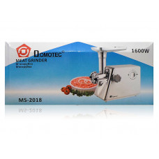 Мясорубка электрическая 1600Вт Domotec MS-2018 4шт 8882 Мясорубка электрическая 1600Вт Domotec MS-2018 4шт 8882