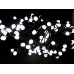 Гирлянда черный провод круглая матовая лампа 200LED (белый) LED200W-10 50шт 8334