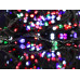 Гирлянда черный провод лампа рубинка большая 400LED (микс) LED400M-8 30шт 8324